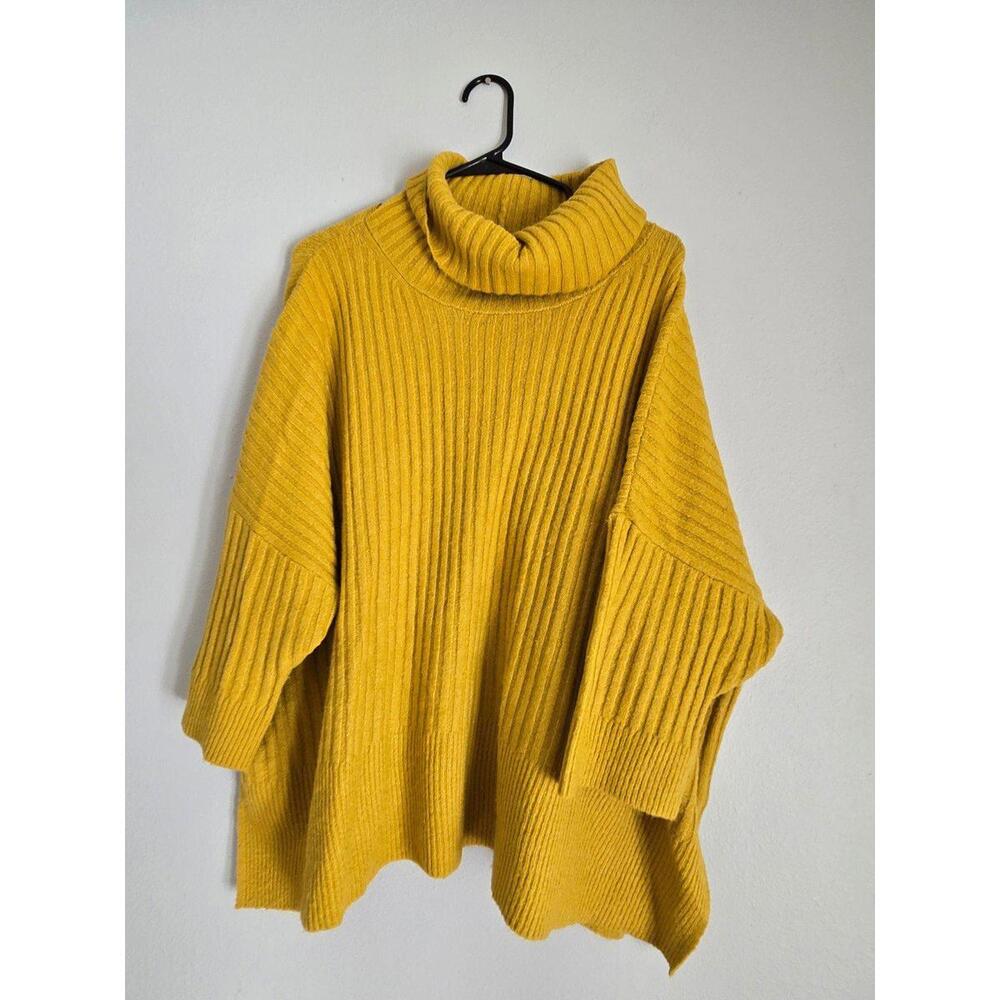 Prologue Mustard Yellow Cowl Neck Sweater (XXL)